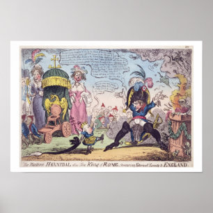 Pôster O rei de Roma, 1814 - desenhos animados que