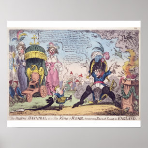 Pôster O rei de Roma, 1814 - desenhos animados que