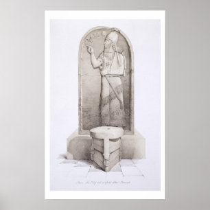Pôster O rei e o altar sacrificial, Nimrud, chapeiam 4
