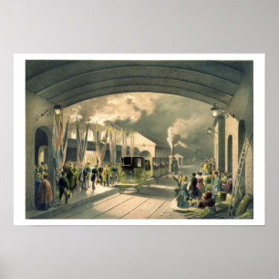 Poster O rei na estação transversal nova (litho)