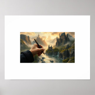 Poster O Reino do Escritor - Criando Castelos com Tinta e