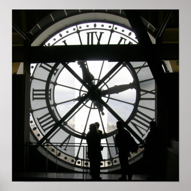 Pôster O relógio em Musee d'Orsay (Frente)