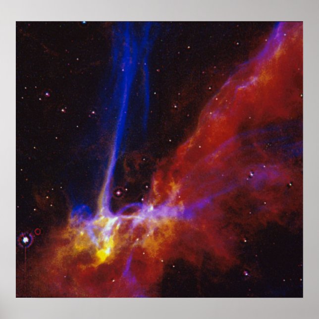 Pôster O Remanescente da Supernova Cygnus Loop (Frente)