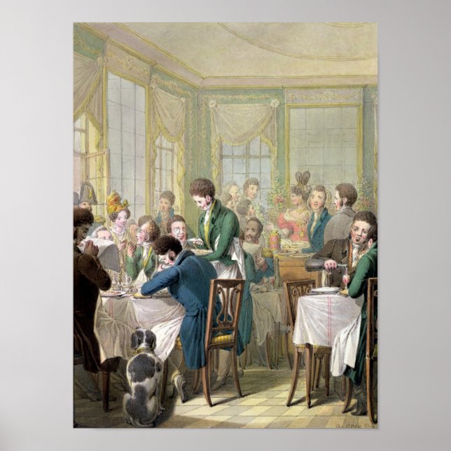 Pôster O Restaurante na Real Palais, 1831 (Frente)