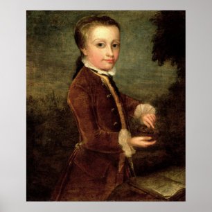 Pôster O retrato de Wolfgang Amadeus Mozart envelheceu