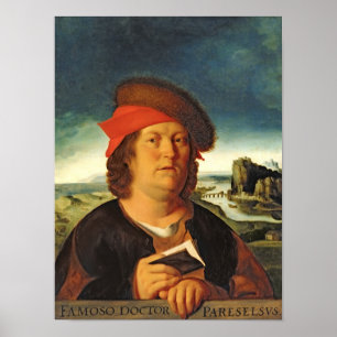Poster O retrato presumiu ser Paracelsus