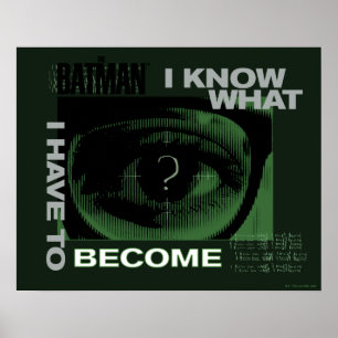 Poster O Riddler "Eu Sei O Que Tenho Que Me Tornar"