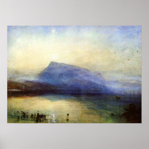 Poster O Rigi azul, nascer do sol