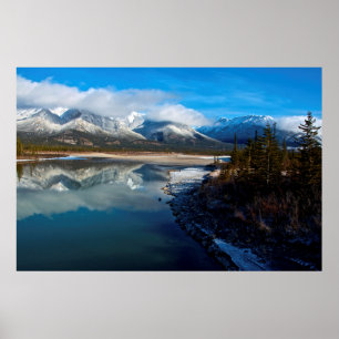 Poster O rio Athabasca no Parque Nacional de Jasper