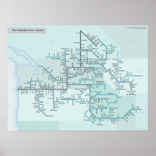 Poster O Rio Columbia 18 x 24
