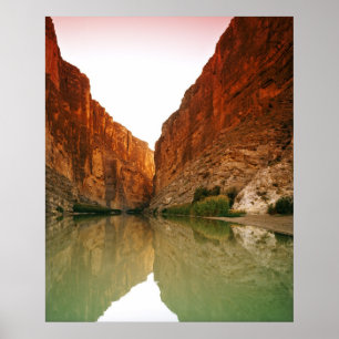 Poster O Rio Grande, curvatura grande NP, Texas