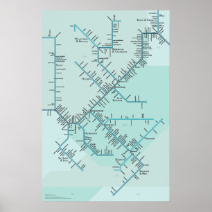 Pôster O Rio Ohio médio 30" x 20"