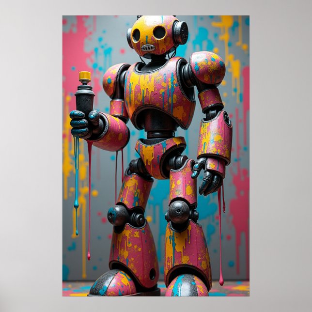 Poster O Robô de Grafite (Frente)