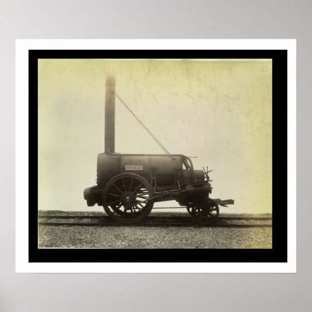 Pôster O "Rocket" desenhado por George Stephenson (1781-1 (Frente)