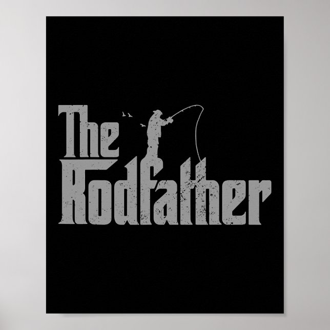 Poster O Roddad Funny Pesca O Pão Rod Peixe Pai (Frente)