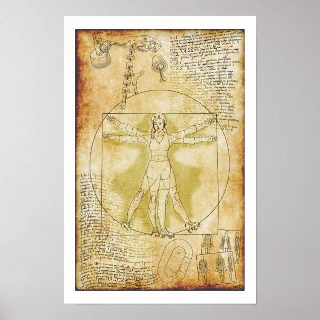 Pôster O Rollergirl Vitruviano (Ria Culpa, 2015) (Frente)