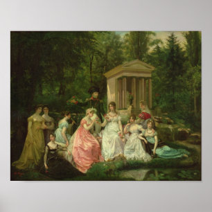 Poster O rosa de Malmaison, c.1867