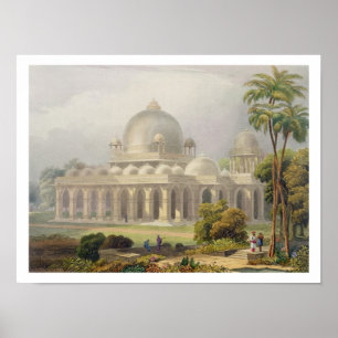 Poster O Roza em Mehmoodabad em Guzerat, ou o túmulo de