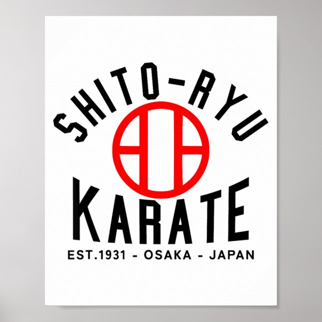Poster O-ryu Caratê Japão Artes Marciais  (Frente)