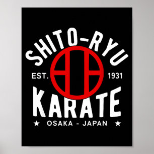 Poster O Ryu Karate Do Artes Marciais Japão Tóquio