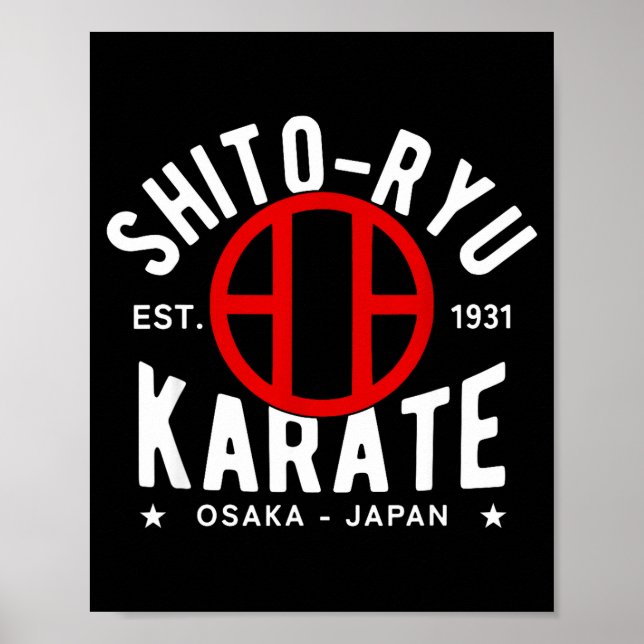 Poster O Ryu Karate Do Martial Arts Japan Tokyo  (Frente)