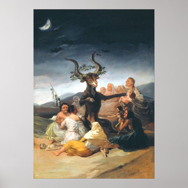 Poster O Sabá Das Bruxas Francisco Goya (Frente)