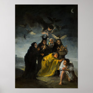 Poster O Sabá das Bruxas, Las Brujas, por Francisco de G