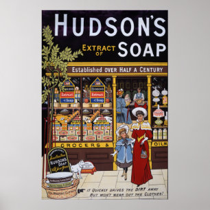 Pôster O sabão 1895 de Hudson