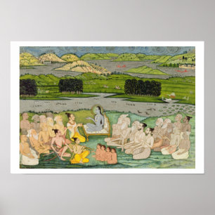 Pôster O sábio Shuku Deva dirigindo-se ao Rei Parikhole e