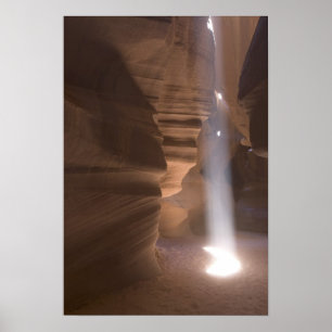 Pôster O saca-rolhas no canto superior do Antelope Canyon
