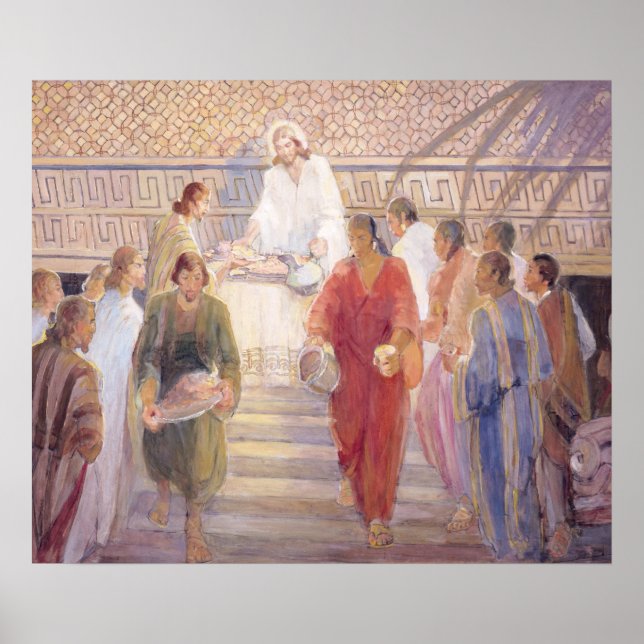 Pôster O Sacrament, 1950-51, Minerva Teichert (1888-1977) (Frente)