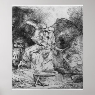 Pôster O sacrifício de Abraham, 1645