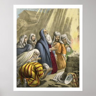 Pôster O sacrifício de Noah em deixar a arca, de uma