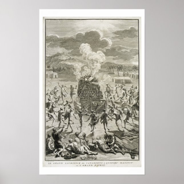 Pôster O sacrifício para Quitchi-Manitou, ou O Spi do Exc (Frente)