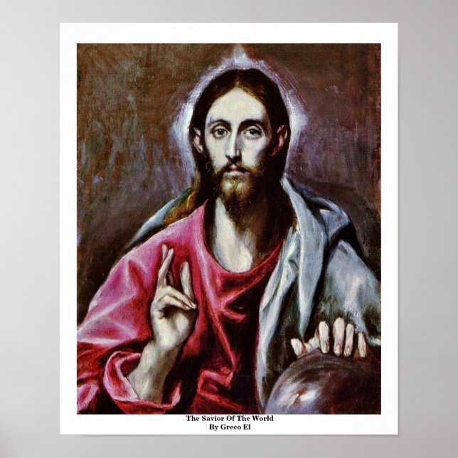 Poster O Salvador Do Mundo Por Greco El (Frente)