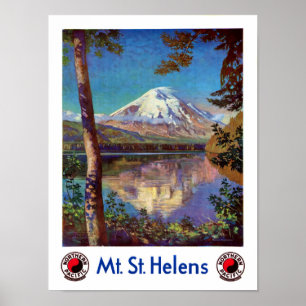Poster O Santo de montagem ajuda a Viagens vintage a ser
