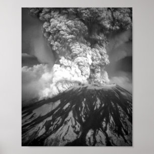 Poster O Santo Monte Helena a Erupção - 18 de maio de 1