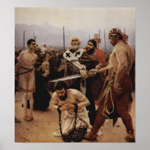 Pôster O santo Nicholas salvar três Innocents da morte