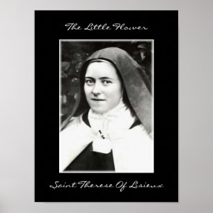 POSTER O SANTO PEQUENO THERESE DA FLOR DE LISIEUX