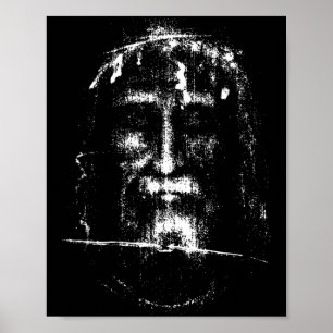 Poster O Santo Rosto Sudário de Turim Jesus Cristo Face