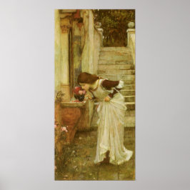 Poster O santuário de John William Waterhouse