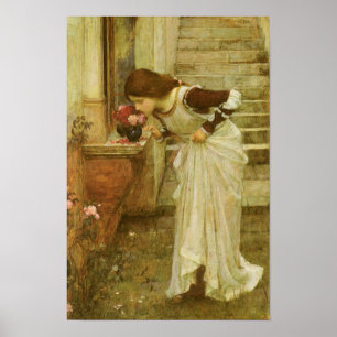 Poster O santuário de John William Waterhouse