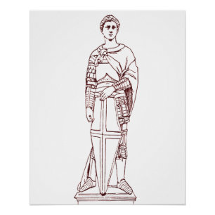 Pôster O São Jorge de Donatello - Escultura Renascentista