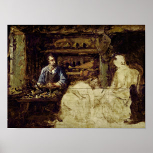 Poster O sapateiro de Reville, uma cidade perto de Cherbo