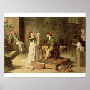 Pôster O Sculptress novo (óleo em canvas)