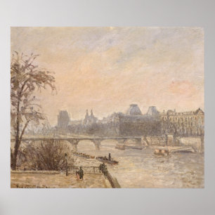 Poster O Seine e o Louvre, 1903