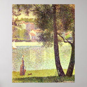 Pôster O Seine em Courbevoie, por Georges-Pierre Seurat