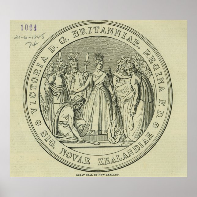 Pôster O selo do Excelente da Nova Zelândia (Frente)