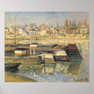 Pôster O Sena em Asnieres por Claude Monet