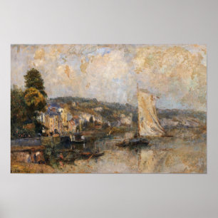 Poster O Sena Em La Bouille, Em Torno De...